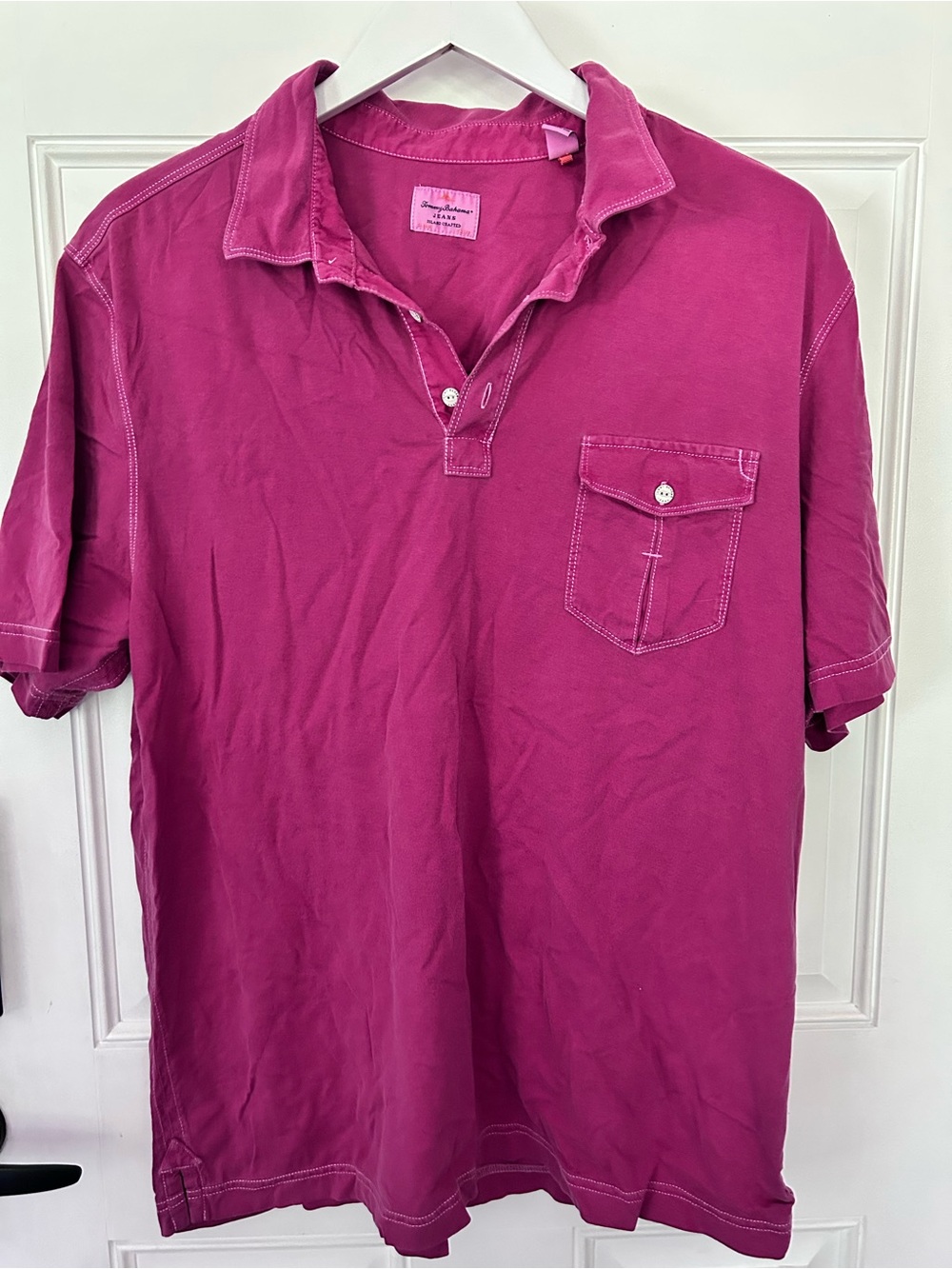 Tommy Bahama Men’s Polo in Magenta